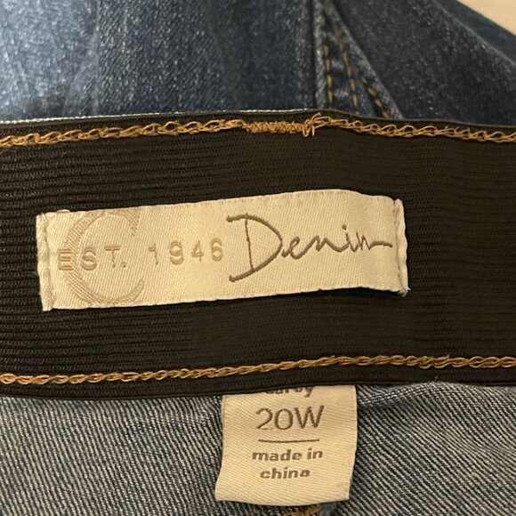 est. 1849 denim jeans size 20w rn37080 elastic waist - Picture 6 of 6